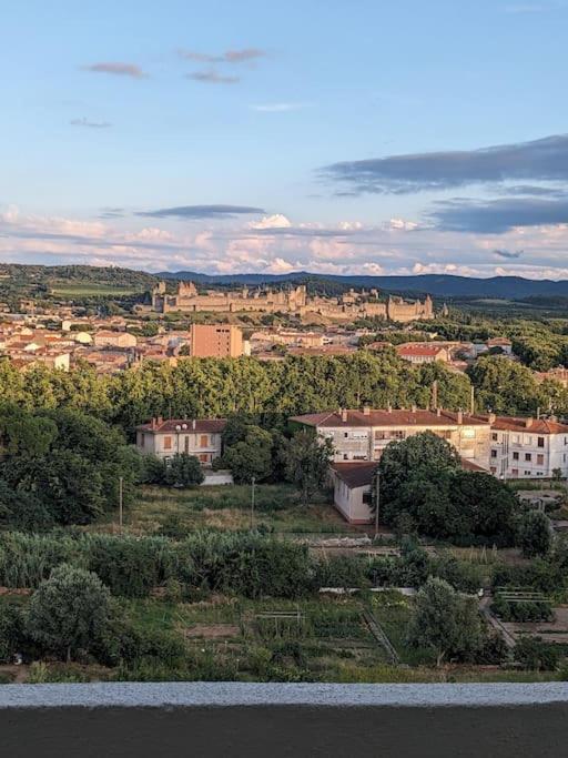 Appartment - Vue Imprenable Sur La Cite Medievale - Parking Gratuit - Climatise การ์กาซอน ภายนอก รูปภาพ